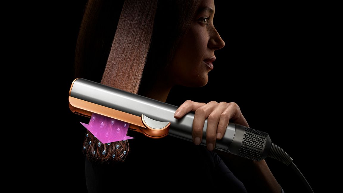 Refurbished Dyson Airstrait™ Hair Straightener (Bright Nickel